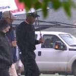 Tiger Woods practices golf at Merion Golf Club ahead of the US Open