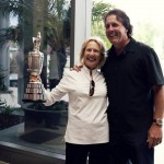 Phil Mickelson visits the Callaway Golf HQ after his win at The Open Championship and shares the Claret Jug