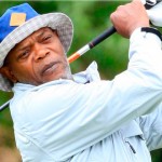 Samuel L. Jackson playing golf