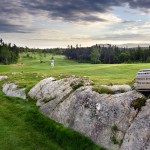 On the golf course at The View Golf Resort, Newfoundland.