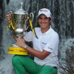 Matteo Manassero with the Maybank Malaysian Open trophy