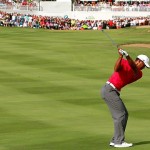 Tiger Woods at the BMW Championship at Conway Farms Golf Club