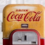 A 1956 Vendo 44 machine for Coca-Cola