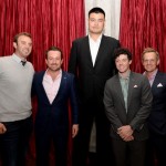 Dustin Johnson, Graeme McDowell, Rory McIlroy, Luke Donald and Yao Ming