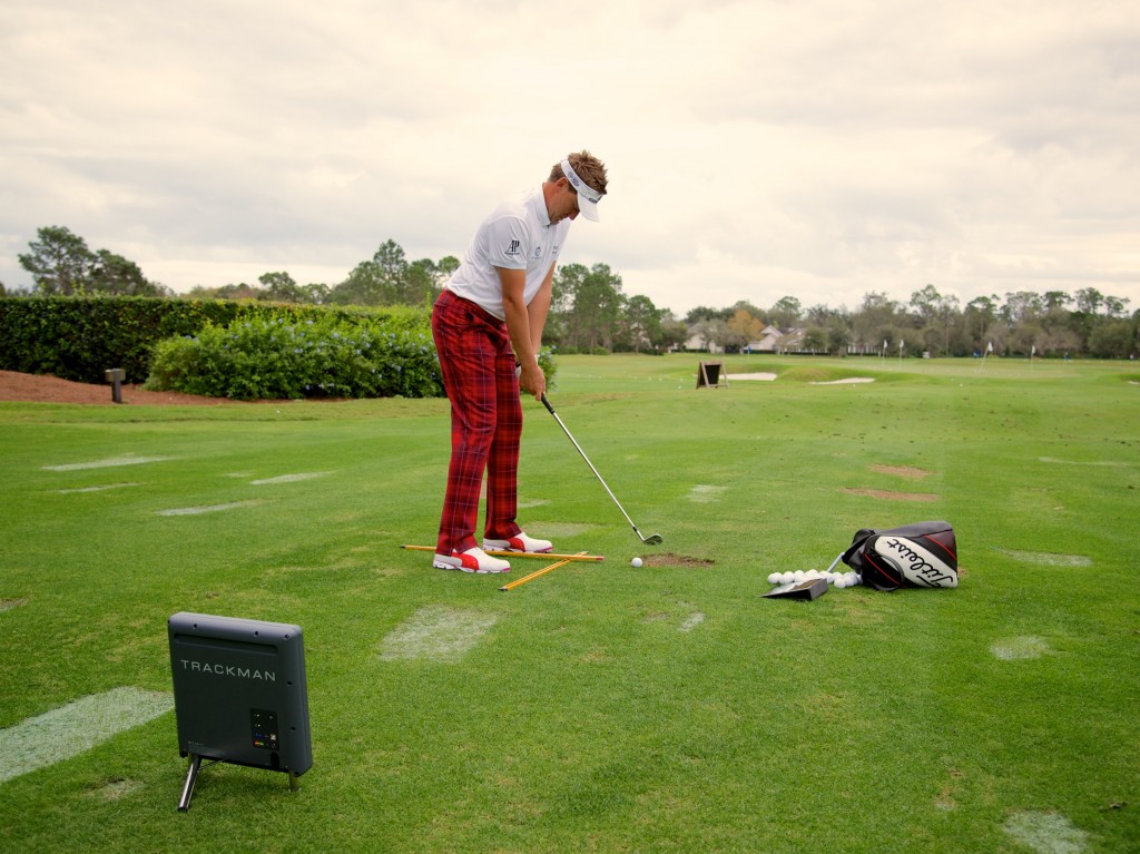 Ian Poulter and TrackMan