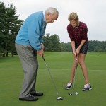 Kate Upton and Arnold Palmer