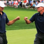 Jordan Spieth and Steve Stricker at the 2013 Presidents Cup