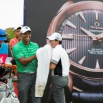 Tiger Woods and Rory McIlroy at Mission Hills Haikou