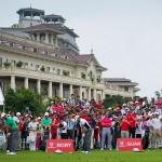 Tiger Woods and Rory McIlroy at Mission Hills Haikou