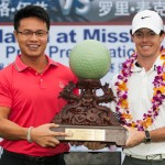 Tiger Woods and Rory McIlroy at Mission Hills Haikou