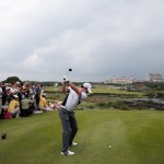 Tiger Woods and Rory McIlroy at Mission Hills Haikou