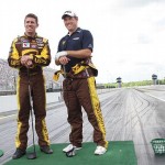 Lee Westwood and Carl Edwards NASCAR UPS