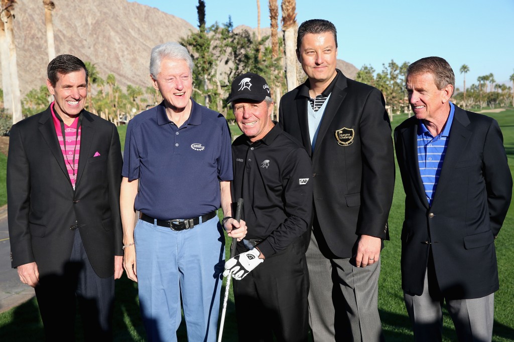 Bill Clinton Gary Player at the 2014 Humana Challenge