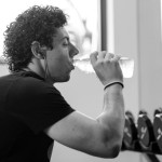 Rory McIlroy in the gym