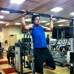 Rory McIlroy in the gym