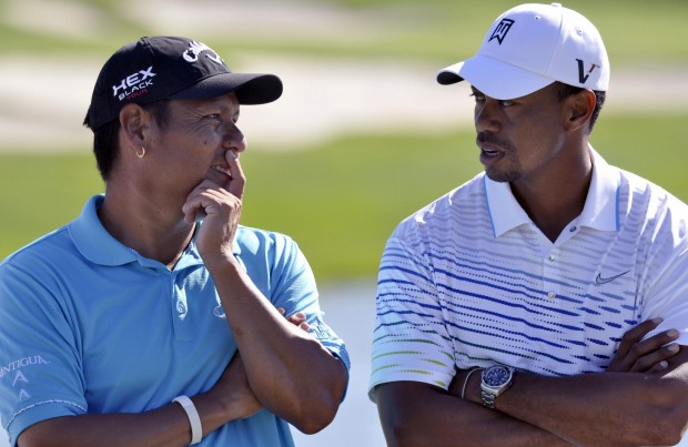 Tiger Woods and Notah Begay III