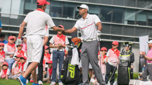 Tiger Woods in Shanghai, China 2015