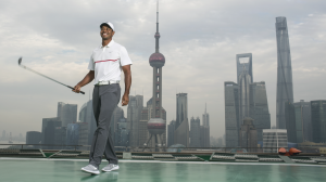 Tiger Woods in Shanghai, China 2015