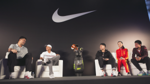 Tiger Woods and Yao Ming in Shanghai, China 2015